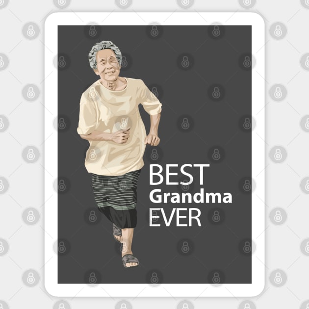 Best Grandma Ever Sticker by KewaleeTee